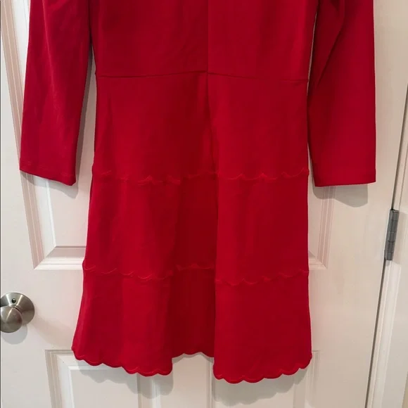 Kate Spade Red Scalloped Dress - Picture 8 of 10